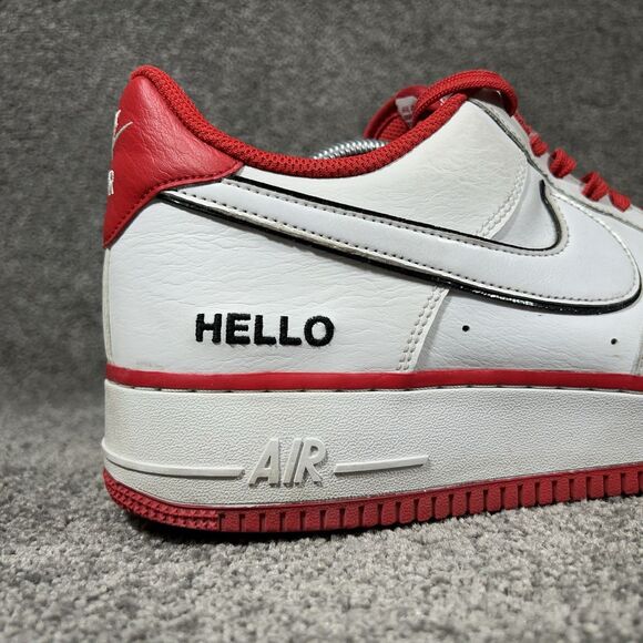 Nike Urbanstar x Air Force 1 ’07 LX HELLO Mens Size 12 White Red Athletic Shoes main image 12